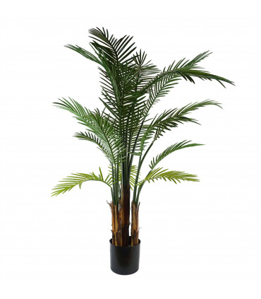125cm UV Resistant Raphis Palm Tree with Natural Trunk