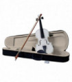 New 4/4 Acoustic Violin Case Bow Rosin White