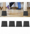 4X 3" Heavy Duty Bed Chair Risers Feet Leg Lift Furniture Extra Raisers Stand UK