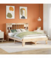 vidaXL Bed Frame without Mattress 140x190 cm Solid Wood Pine