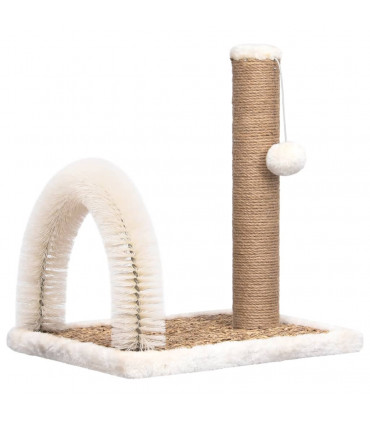 vidaXL Cat Tree with Arch Grooming Brush and Scratch Post