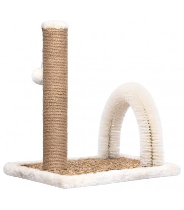 vidaXL Cat Tree with Arch Grooming Brush and Scratch Post