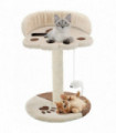 vidaXL Cat Tree with Sisal Scratching Post 40 cm Beige and Brown