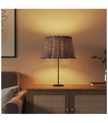 vidaXL Lamp Shade Brown Ø45x28 cm Wicker