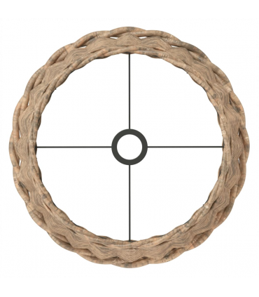 vidaXL Lamp Shade Brown Ø45x28 cm Wicker