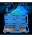 40Pcs Hex Star Torx Socket Bit Set Tool Kit 1/2inch 3/8inch Drive