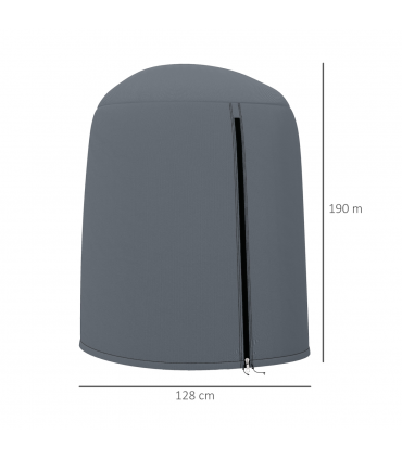 Outsunny Hanging Egg Chair Cover Garden Swing Chair Cover Waterproof, Grey