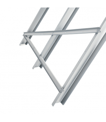 DURHAND Saw Horse Steel Support Heavy Duty Foldable Design Sawtooth, Silver