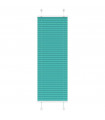 vidaXL Pleated Blind Petrol Green 50x100 cm Fabric Width 49.4 cm Polyester
