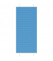 vidaXL Pleated Blind Blue 100x200 cm Fabric Width 99.4 cm Polyester
