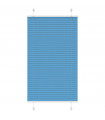 vidaXL Pleated Blind Blue 80x100 cm Fabric Width 79.4 cm Polyester