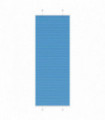 vidaXL Pleated Blind Blue 80x200 cm Fabric Width 79.4 cm Polyester