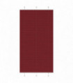 vidaXL Pleated Blind Bordeaux Red 110x200 cm Fabric Width 109.4 cm Polyester