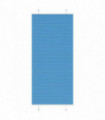 vidaXL Pleated Blind Blue 85x200 cm Fabric Width 84.4 cm Polyester