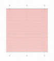 vidaXL Pleated Blind Pink 115x100 cm Fabric Width 114.4 cm Polyester