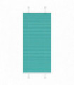 vidaXL Pleated Blind Petrol Green 65x100 cm Fabric Width 64.4 cm Polyester