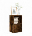 vidaXL Bookcase Smoked Oak 31x24x52 cm Engineered Wood