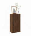 vidaXL Bookcase Brown Oak 40x24x77 cm Engineered Wood