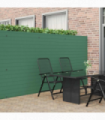 vidaXL Garden Fence Double-Sided Green 1.8x5 m PVC