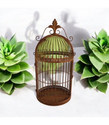 63CM RUSTY WALL MIRROR