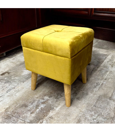YELLOW WOODEN TRUNK