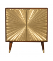 Artisan Furniture Solid Mango Wood Manila Gold Cabinet