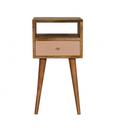 Artisan Furniture Solid Wood Mini Blush Hand Painted Bedside