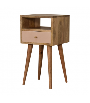 Artisan Furniture Solid Wood Mini Blush Hand Painted Bedside
