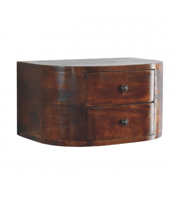 Artisan Furniture Solid Wood Lunar 2 Drawer Floating Bedside