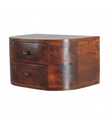 Artisan Furniture Solid Wood Lunar 2 Drawer Floating Bedside