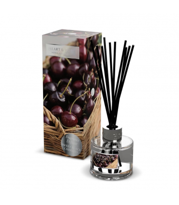 Sweet Black Cherries Reed Diffuser - 70ml - Up to 12 Weeks of Fragrance