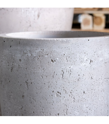 Vessara | Truffle – 100cm XXL Tall Concrete Planter – 172L Round Plant Pot