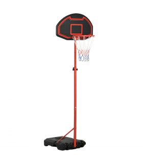200-250cm Adjustable Basketball Hoop Backboard  w/ Wheels For Kids HOMCOM