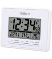 Alarm Clock White Acctim Infinity R/C LCD Desk/Wall Alarm Clock Modern Design