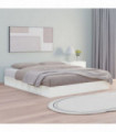 Bed Frame White 180x200 cm 6FT Super King Solid Wood