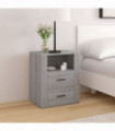 Bedside Cabinet Grey Sonoma 50x36x60 cm Engineered Wood