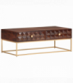 vidaXL Coffee Table 112x50x40 cm Solid Mango Wood