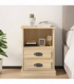 vidaXL Bedside Cabinet Sonoma Oak 43x36x60 cm