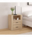 Bedside Cabinet Sonoma Oak 50x36x60 cm Engineered Wood