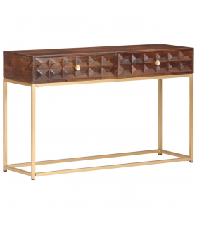 vidaXL Console Table 122x36x75 cm Solid Mango Wood