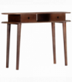 vidaXL Console Table 110x35x76 cm Solid Acacia Wood