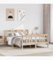 vidaXL Bed Frame with Headboard without Mattress 120x200 cm