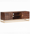vidaXL TV Cabinet 124x29x45 cm Solid Mango Wood