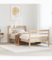 vidaXL Bed Frame with Headboard without Mattress 90x200 cm
