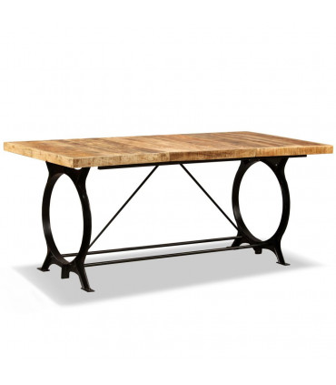 Dining Table Solid Rough Mango Wood 180 cm