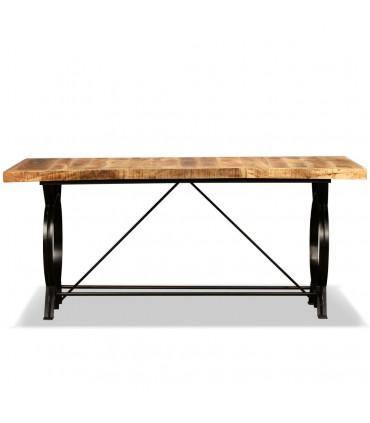 Dining Table Solid Rough Mango Wood 180 cm