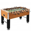 Football Table Steel 60 kg 140x74.5x87.5 cm Light Brown and Black