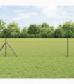 vidaXL Fencing Set Set of 2 Grey Metal 25 x 0.5 m Durable