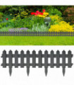 Lawn Edgings 25 pcs Anthracite 10 m PP
