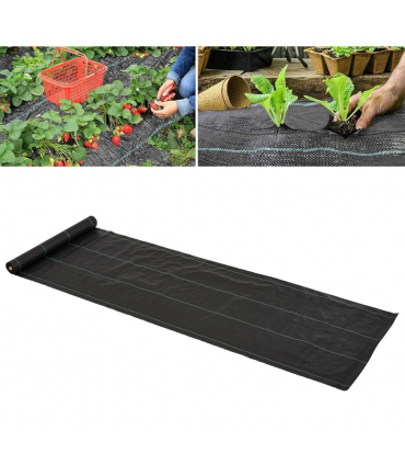 Outsunny 1x50m Weed Barrier Fabric Durable Convenient Design Weed Block Mat